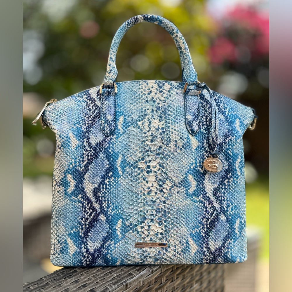 NWT BRAHMIN LARGE Duxbury Satchel Leather Purse Tote Bag